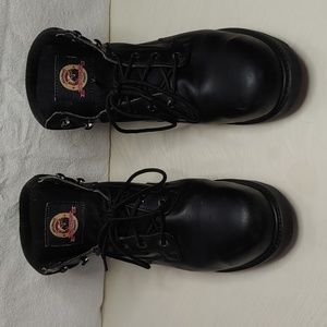 Brahma Men's Size 14W Steel Toe, Oil & Slip Resistant Leather Stell Toe Boots